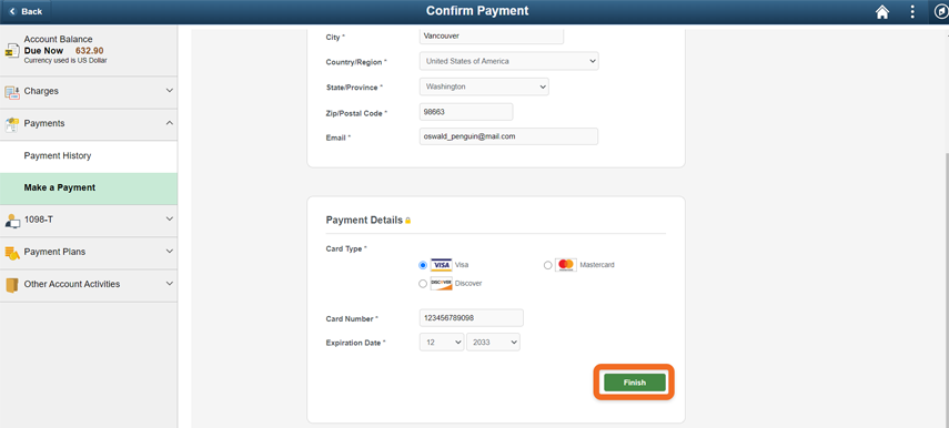 Confirm payment
