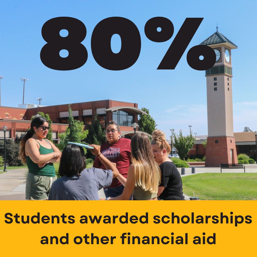 80% of the YVC student population is awarded scholarships and other forms of financial aid.