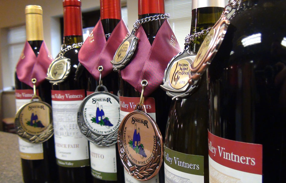 Yakima Valley Vintners wines with awards