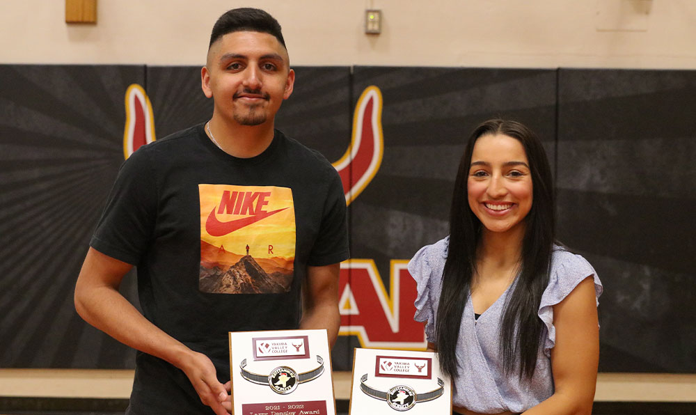 Student-athletes hold awards