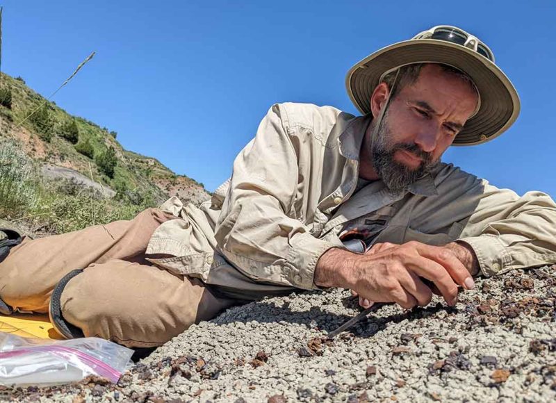Jerred Seveyka on paleontology dig
