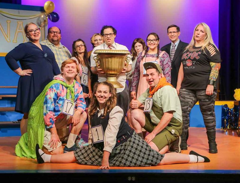 Cast of YVC's production 25th Putnam County Spelling Bee