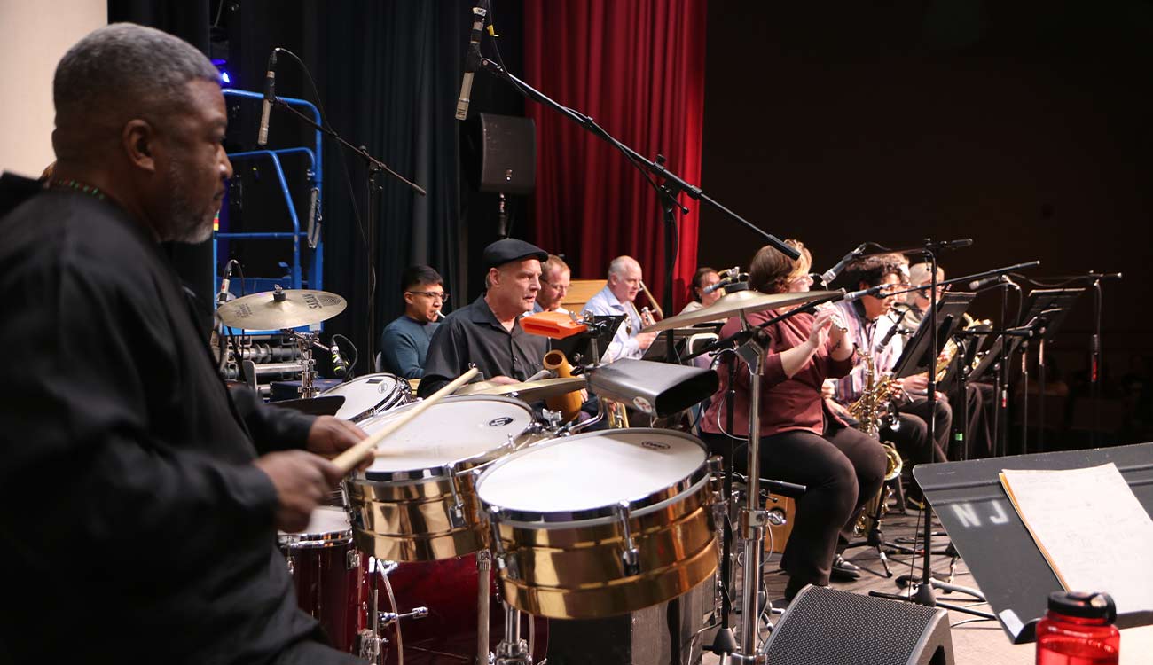 Jazz band performs