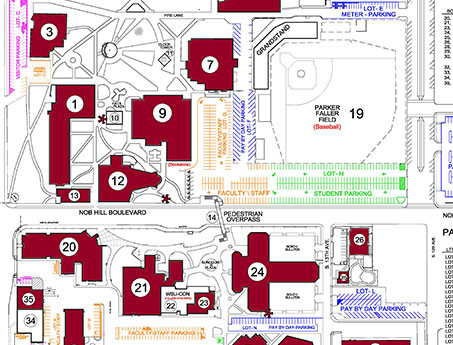 map of Yakima campus