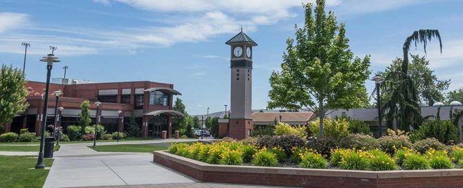 Yakima campus with clock tower