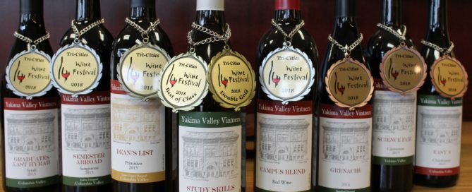 wine award winners wine festival with medals