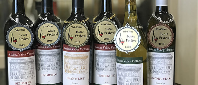 Wine Bottles with Medals