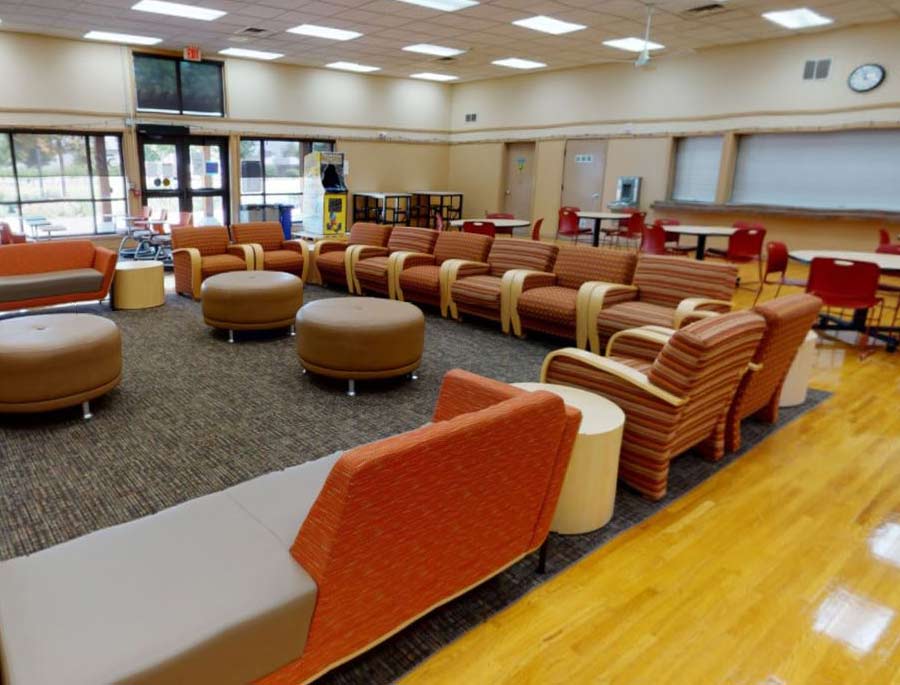 Student activity center with seating