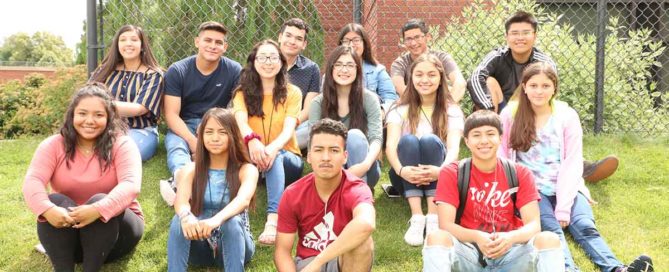 Group photo of Upward Bound students on YVC's Yakima Campus