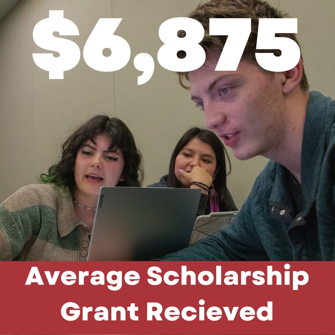 The Average Scholarship or Grant Recieved at YVC is $ 6,875.